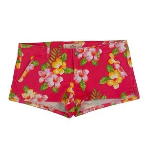 Hollister Pink Tropical Floral Shorts